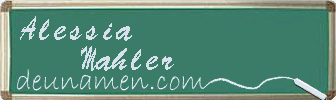 Alessia Mahler Visitenkarte